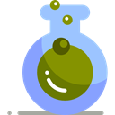 flask, chemical, Test Tube, Flasks, science, education, Chemistry Olive icon