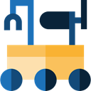 science, transportation, transport, vehicle, Automobile, Moon Rover MidnightBlue icon