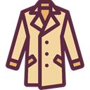 winter, Clothes, clothing, jacket, Coat, fashion, Overcoat, Garment DarkSlateGray icon