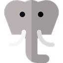 elephant, zoo, Animals, Wild Life, Animal Kingdom DarkGray icon