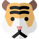 Tiger, zoo, Animals, mammal, wildlife, Animal Kingdom WhiteSmoke icon