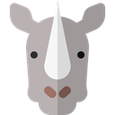 zoo, Animals, mammal, rhinoceros, wildlife, Animal Kingdom DarkGray icon