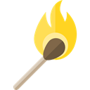 Tools And Utensils, Energy, miscellaneous, fire, travel, Flame, Burning, match, matches Black icon