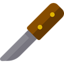 Cutlery, food, Cutting, Knife, Restaurant, Cut, miscellaneous Black icon