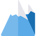 flag, Snow, nature, landscape, mountain, mountains, Altitude SkyBlue icon