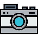 photo camera, technology, electronics, photograph, picture, interface, digital Silver icon
