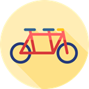 sport, transportation, transport, Bicycle, romantic, Tandem Moccasin icon