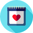 Calendars, Time And Date, Schedule, interface, Administration, Organization, Calendar, time, date SkyBlue icon