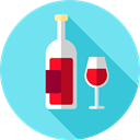 cup, drink, food, glass, drinking, Wine Glass, Food And Restaurant, wine SkyBlue icon