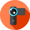 digital camera, camcorder, technology, electronics, domestic, video camera Coral icon