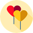 birthday, party, balloons, decoration, Celebration, new year, Birthday And Party Moccasin icon