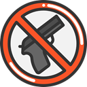 forbidden, prohibition, weapons, Not Allowed, Signaling DarkSlateGray icon