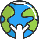 Ecology And Environment, global, Geography, worldwide, Maps And Flags, Planet Earth DarkSlateGray icon
