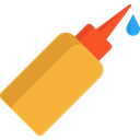 Glue, Bottle, Oil, liquid, Tools And Utensils Goldenrod icon