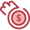 Business, Money, coin, Coins, Cash, stack, Currency, Business And Finance Sienna icon