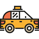 Car, transportation, transport, vehicle, taxi, Automobile Black icon