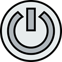 Energy, Multimedia, power, interface, ui, power button, power on, Multimedia Option, Start Button Lavender icon