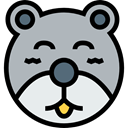 Animal, bear, Animals, children, Kid And Baby, teddy bear, childhood, puppet, Fluffy Silver icon