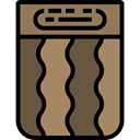 Log, wooden, wood, nature Gray icon
