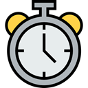 Clock, time, timer, alarm clock, Tools And Utensils, Time And Date Lavender icon