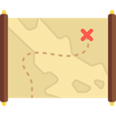 Maps And Flags, Maps And Location, Map, compass, Orientation, treasure map, Direction, pirate, treasure Khaki icon