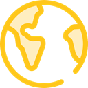 global, Geography, worldwide, Maps And Flags, Planet Earth, Maps And Location Gold icon