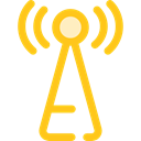 antenna, Communications, Wireless Connectivity, Wireless Internet Black icon