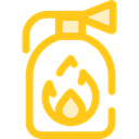 security, safety, emergency, Fire extinguisher, Tools And Utensils, Firefighting Gold icon