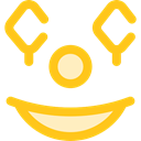 smiley, emoticons, Clown, Emoji, Smileys Gold icon