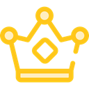 miscellaneous, king, crown, Queen, Royalty, Chess Piece Gold icon
