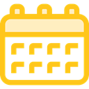 Calendar, time, date, Schedule, interface, education, Administration, Organization, Calendars Gold icon