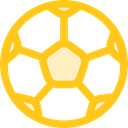Game, sport, Football, soccer, equipment, sports, Team Sport Gold icon