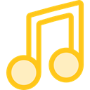music, music player, song, musical note, Quaver Gold icon
