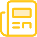 Journal, News, interface, Newspaper, Communications, News Report Gold icon