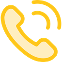 Telephone Call, Call, telephone, technology, Conversation, Communications, phone call, phone Gold icon