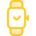 wristwatch, smartwatch, watch, Coding, technology, electronics Black icon