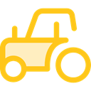 engine, transportation, transport, vehicle, tractor, Farm, Automobile Gold icon