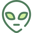 Alien, space, galaxy, extraterrestrial, people, user, Ufo, Avatar DimGray icon