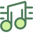music, interface, music player, song, music note, musical note, Quaver, Music And Multimedia DimGray icon