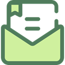 Message, mail, Letter, Note, Communications, Email, envelope DimGray icon