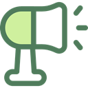 megaphone, loudspeaker, shout, protest, Communications, announcer, Tools And Utensils DimGray icon