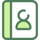contacts, notepad, Agenda, emails, phone book, Business And Finance DimGray icon