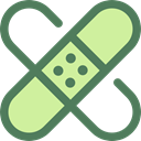 medical, Plaster, band-aid, Wound, Sticking, Sticking-plaster, Healthcare And Medical DimGray icon