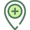 pin, placeholder, signs, map pointer, Maps And Flags, Map Location, Map Point, Maps And Location, Healthcare And Medical DimGray icon