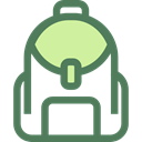 education, travel, Backpack, luggage, baggage, Bags DimGray icon
