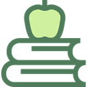 study, stacked, Educative, Apple, Book, Books, stack, education, Stacks DimGray icon
