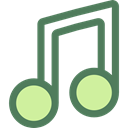 music, music player, song, musical note, Quaver DimGray icon