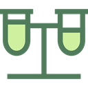 Chemistry, flask, chemical, Tools And Utensils, Test Tube, Flasks, science, education DimGray icon