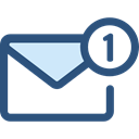 Email, envelope, Message, mail, Note, interface, Communications DarkSlateBlue icon