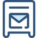 Email, envelope, Message, mail, post office, Mailbox, Communications DarkSlateBlue icon